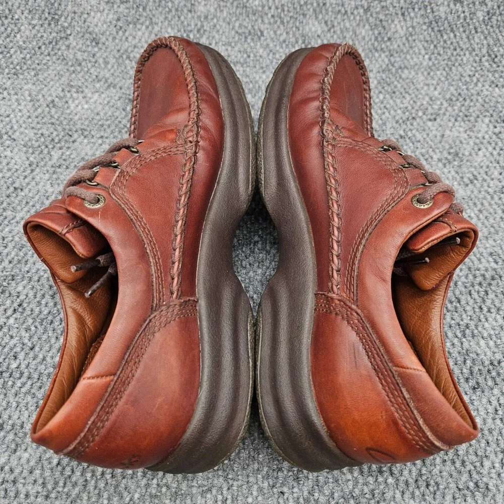 Clarks Mens 11.5M Brown Leather Oxford Casual Comfort Moccasin Toe Shoes 37076